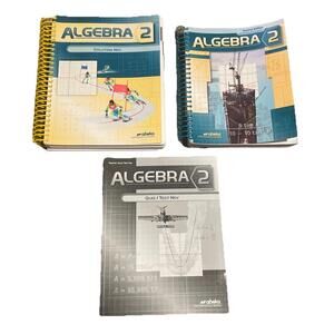 Abeka Algebra 2 Student, Solutions Key, Quiz Test Key, Homeschool / School Math